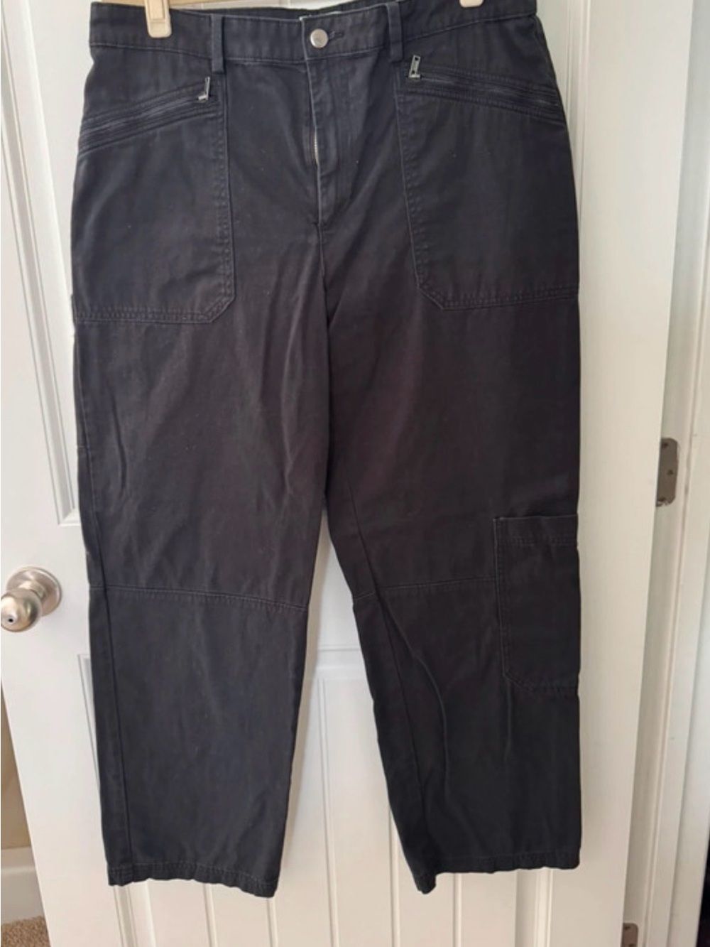 H&M Black Cargo Work Trousers